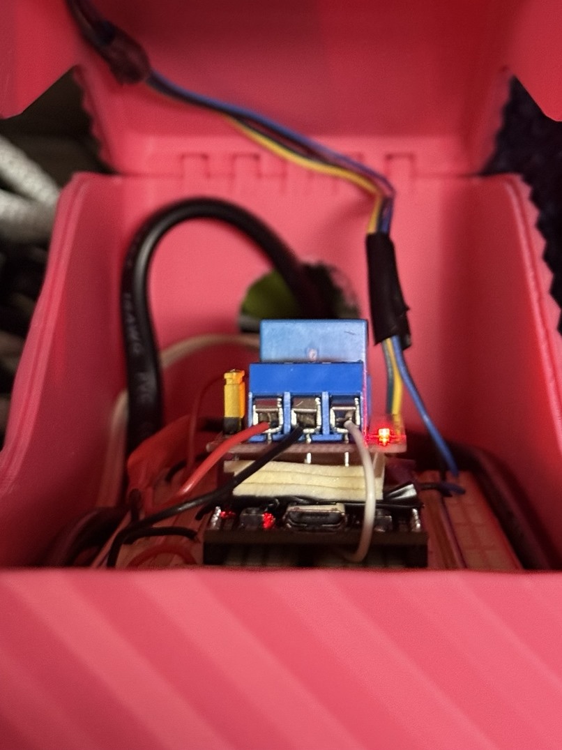 Presence monitor electronics inside the enclosure